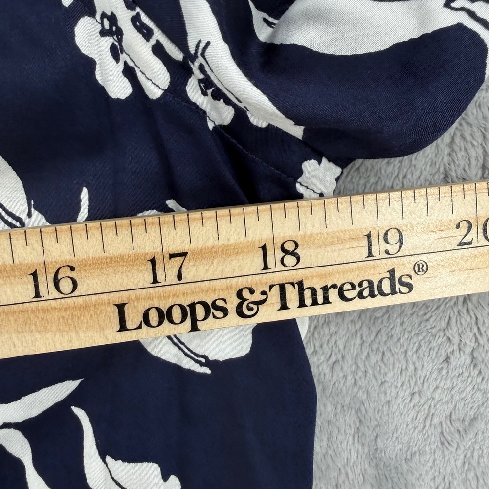 Lauren Ralph Lauren Slim Fit Floral Stretch Cotton Button Down Shirt Women's 4 - Picture 12 of 13